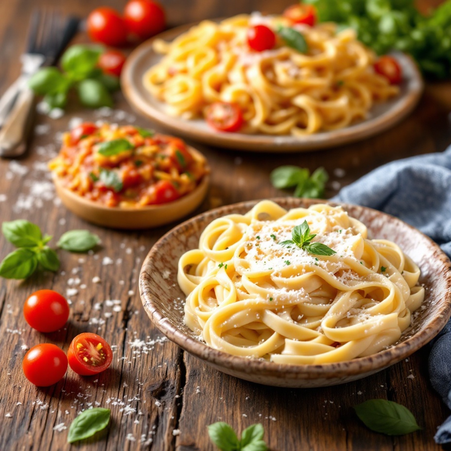 سس پاستا بدون خامه