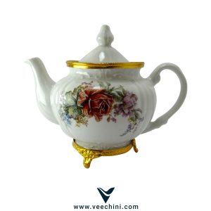 قوری لیمونژ پایه دار طلایی - VCHI040 (1)