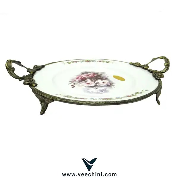 بشقاب لبه دار لمونژگل رز - VCHI066 (3)