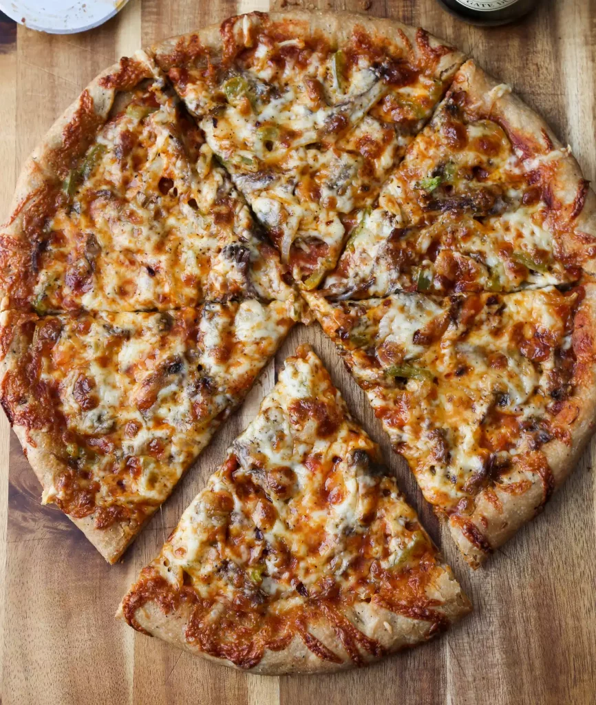 پیتزا گوشت و قارچ