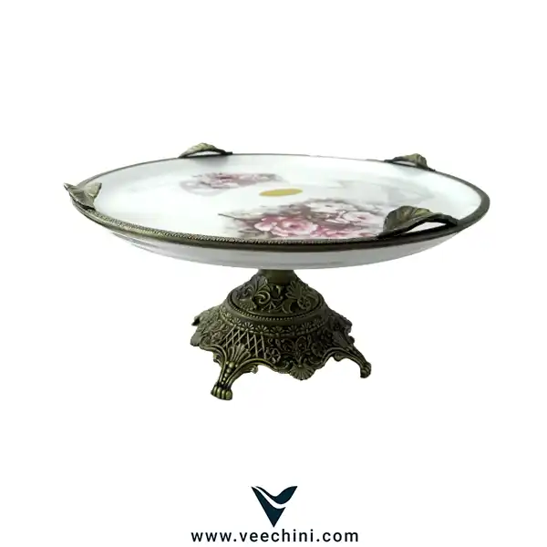 میوه خوری شرینی خوری لمونژ پایه دار گل رز - VCHI16 (3)