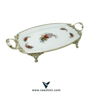 سینی تشریفات نقره ای لمونژ - VCHI129 (1)