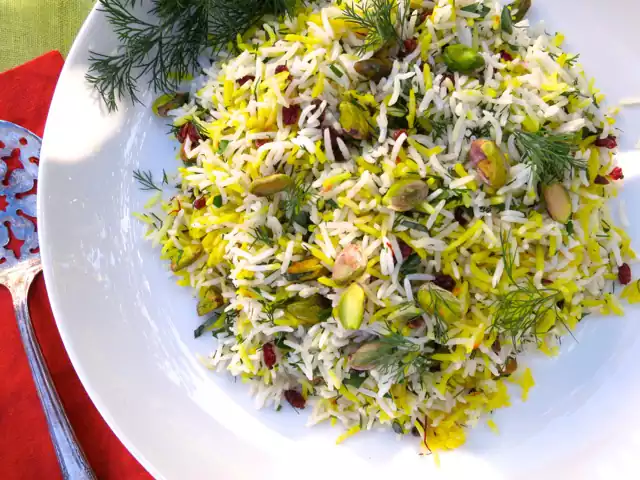 طرز تهیه پسته پلو