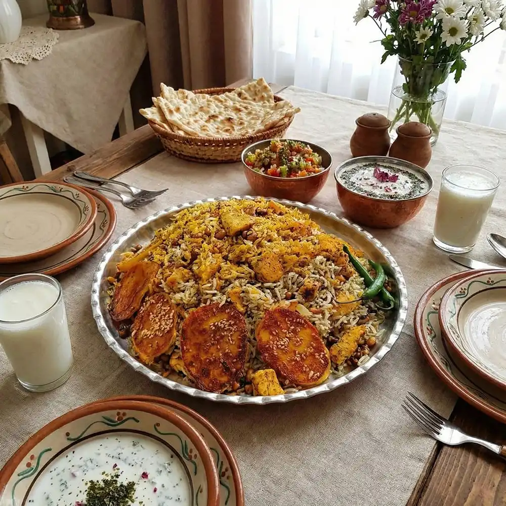 طرز تهیه پلو شوشتری