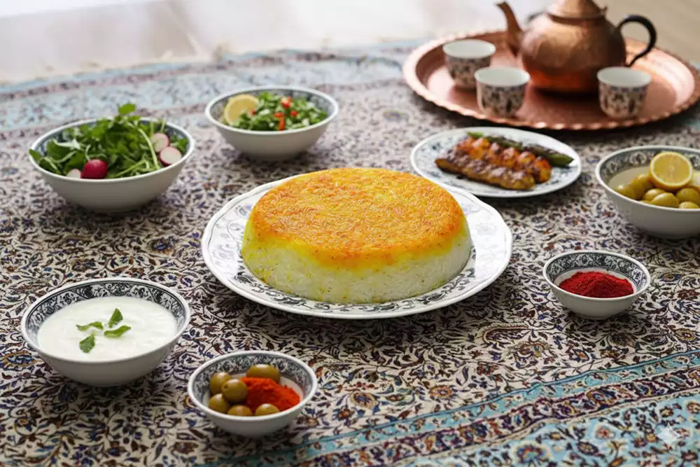 طرز تهیه کته پلو مجلسی