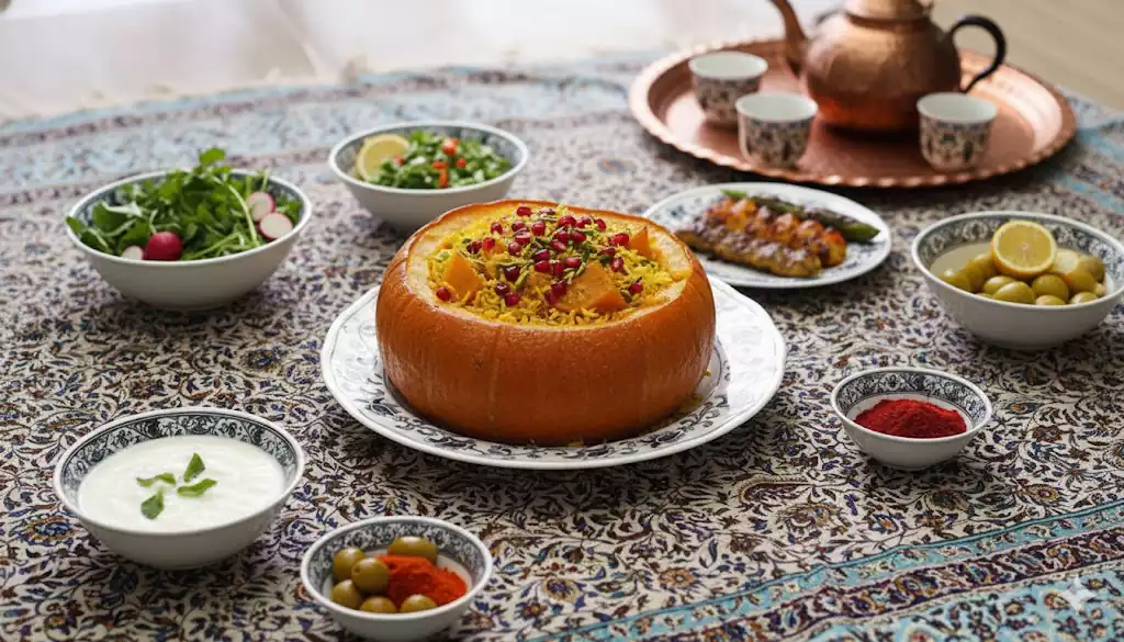طرز تهیه کدو پلو مازندرانی