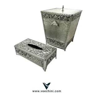 ست سطل و دستمال فلزی پیوتر - VCHI171 (1)