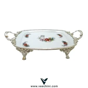 سینی لمونژ مستطیل نقره ای - VCHI173 (2)