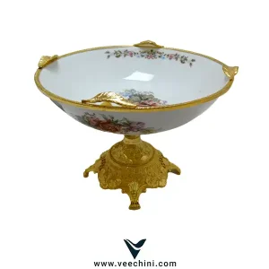 میوه خوری لمونژ گرد طلایی پایه دار قطر 29 - VCHI175 (1)