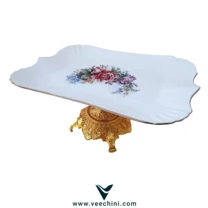 شیرینی خوری پایه دار طلایی - VCHI210 (1)