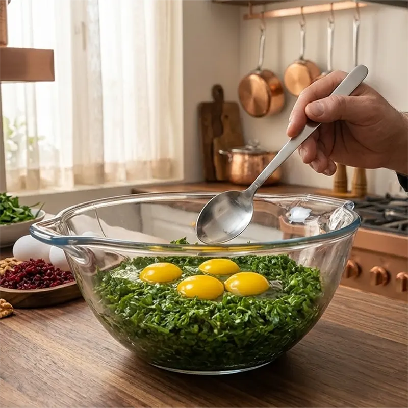 اضافه کردن تخم مرغ به مایه کوکو سبزی